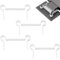 Gummi Dichtung Ersatz für Scharnier, Unterlegscheibe Kit Glas Clamp Pad 4-tlg Duschtüren Scharnier Ersatzteil