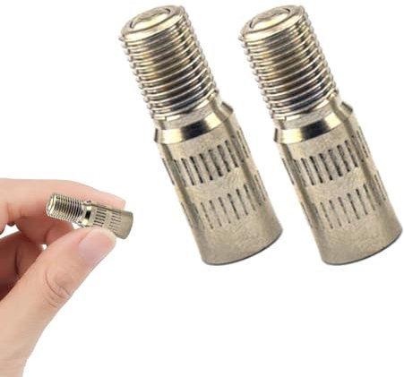 Parthan Estensione valvola auto, 2 pezzi, prolunga valvola da 25 mm, adattatore, prolunga del tappo della valvola con filettatura, prolunga valvola per scooter, auto, auto