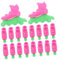 Toyvian Unique Generation Puppen-Rollschuhe – 10 Paar Miniatur-Rollschuhe Mit Bezauberndem Design Puppen-dekorationszubehör