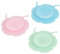 HAMKU 3 Piezas Doble Ventosa Para Bebes Plato Destete, Ventosa Bebe Plato Destete, Plano Dividido, Succión, No Resbala Adecuado Para Tronas Y Mesas(A)
