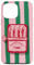 Pink Sardine Maximalist Vintage Food Stripes Aesthetic Cute Case for iPhone 13 Pro Max
