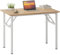 sogesfurniture Schreibtisch klein Klappbar, 80x40cm Klapptisch Computertisch Büromöbel PC Tisch klein Esstisch Arbeitstisch Klappbar für Zuhause, Büro, Picknick, Helle Eiche & Weiß