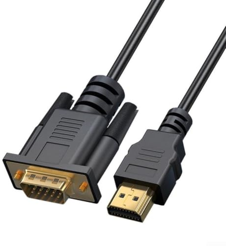 Cable adaptador macho a VGA para conexión de video digital y audio, perfecto para PC, resoluciones compatibles de 720p 1080i 1080p (5 metros)