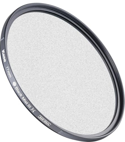 Kase Black Mist III optischer Glasfilter, 1/4 Zoll, blendfrei, geringe Reflexion (77 mm)