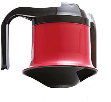 Vaso antiderrames sin punta – rojo – Taza antiderrames para adultos – Ayuda para beber