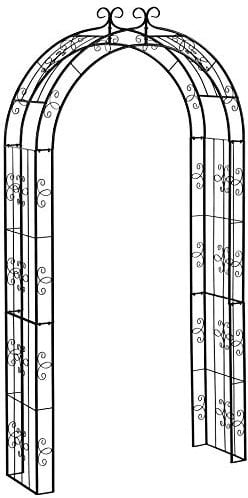 Dehner Rosenbogen Belmont, ca. 238 x 120 x 38 cm, Metall, schwarz