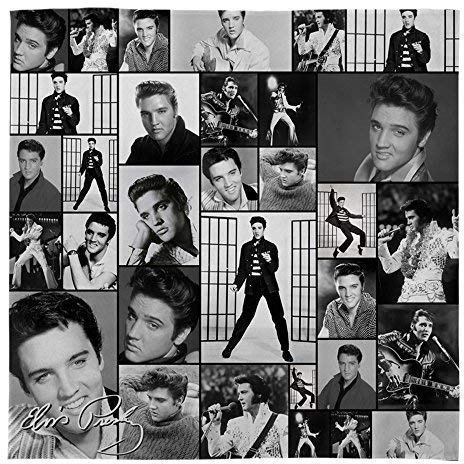 Elvis Presley Montage B&W Sofa Fleece-Überwurf groß warm