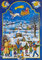Adventskalender Nikolaus im Schlitten: Papier-Adventskalender