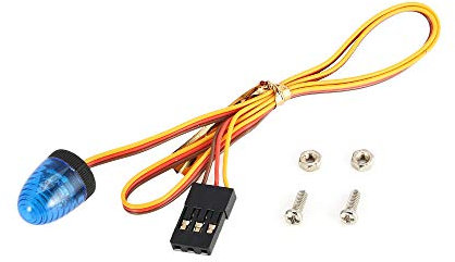 KEEDA RC LED Licht Rotierende Blinkende Lampe Polizei Beleuchtung für 1/8 1/10 1/12 RC Modell Auto HSP SCX10 1/14 RC Car Tamiya Traktor RC Engineering Truck (Blau)