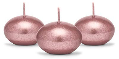 Schwimmkerzen 50 Stk Ø 40 mm Schwimmkerze Kerzen (Roségold)