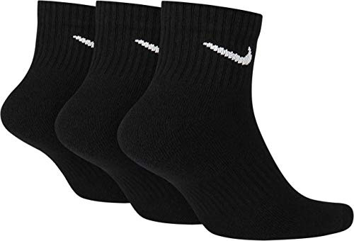 NIKE Socken Herren Damen Weiß Schwarz Kurz 8 Paar Knöchel-Hoch 8er Pack Sparset Sportsocken 34-38 38-42 42-46 46-50, Größe:42-46, Farbe:weiß/schwarz/schwarz