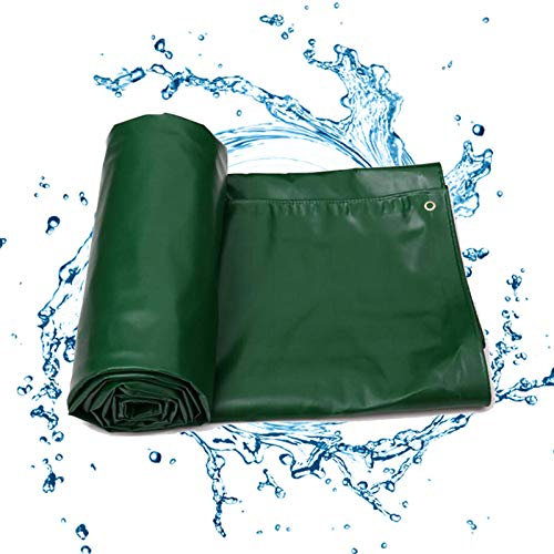ZGQ 30x18ft/10x6m wasserdichte Plane Für Aussenbereich, Mit Ösen Schwer Wasserdicht Schutzplane Zeltplane, Gewebeplane Meterware Verstärkte Ecken Reißfest Wasserabweisendes Tarpaulin 27.5Mil