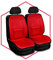 Saferide 2er Set Sitzauflage Auto Autositzmatte Autositzbezüge Universal Sitzschutz PKW | Sitzbezüge Polyester Rot für Airbag geeignet | für Vordersitze 1+1