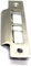 Strike Plate Double Satin Brushed for Mortise Lock or Tubular Latch Pack of 1 (Double Strike Plate)