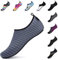 SAGUARO Unisex Badeschuhe Outdoor Schnell Trocken Wasserschuhe Damen Sommer Aquaschuhe Frauen Surfschuhe Männer Barfußschuhe für Herren Leicht Anthrazit 42/43 EU