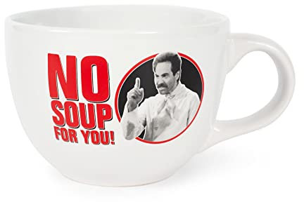 Silver Buffalo Seinfeld's No Soup for You Tasse à soupe en céramique Blanc 680 ml (SNF51333)