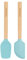 KitchenAid Set di 2 mini spatole con manico in legno di bambù con testa in silicone, Aqua Sky