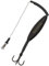 Black Cat Wurmvorfach zum Welsangeln 80cm - 1x Worm Pop Up Rig mit U-Pose