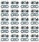 ECSiNG 20 Set Maglie Di Giunzione Della Catena Della Motosega Cinghia Preimpostata Compatibile Con Catena Da 325 Pollici Calibro 1,5 Mm Adatta Per Catene Da 62 A 86 Maglie