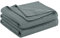 PiccoCasa Cooling Bamboo Blanket All Seasons Breathable for Hot Sleepers, Soft and Lightweight for Bed, Sofa Thin Blanket Summer Keep Cool Dark Gray Single 150x200cm