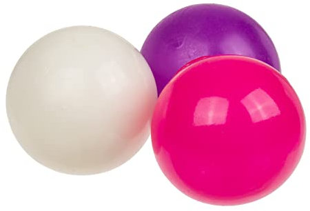 ReWu Glow Ball 3er Set Throw & Glow Balls, leuchtende Bälle die im Dunkeln leuchten für Kind und Hund, Antistress Ball
