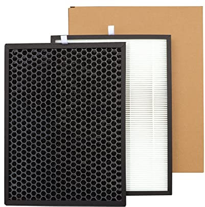 LRFDRESS AC1215 Filtro purificatore d'aria Ricambio compatibile con Philip-s AC1214/10, AC1215, AC2729/10, FY1410/30 e FY1413/30 Filtro Hepa e filtro a carboni attivi