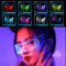 CREPUSCOLO LED Glasses, LED Visor Glasses with 7 Colors and 5 Modes, Light Up Glasses Rechargeable Party Glasses Luminous Glasses for Cosplay Halloween Party Bar Festival Concert