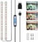 Kullsinss Grow Lights for Indoor Plants, 6000K/3000K/660nm Full Spectrum LED Plant Grow Light Strips with 10 Dimmable Levels, 3/9/12H Timer, 120 LEDs Sunlike Grow Lamp for Hydroponics Succulent
