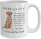 Giftme Labrador, Dear Daddy Fox Red Labrador Fathers Day Dog Dad, Christmas Coffee Mug, Tea Mug Unique 11oz White Ceramic Mug.