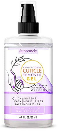Supremely Gentle Cuticle Remover Nail Gel 50ML Moisturized| Include Lanolin for Brittle Nails Hang Nails and Dry Cuticles
