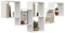 KUBUTKU Dekorativ Wandregal mit 6 Böden 160x66x18 Design Skandinavischer Modern für Wohnzimmer Küche Büro Schlafzimmer Badezimmer Hängeregal Bücherregal (Weiß)