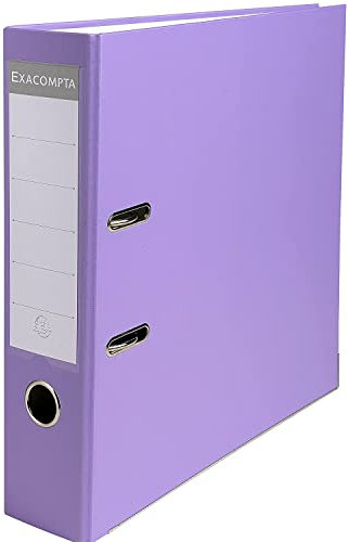 CABLEPELADO - Archivador forrado 2 anillas Lomo 80 mm A4 A4+ - carpeta anillas metálicas - colegio - oficina - album fotos - Lila