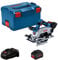 Bosch Professional 18V System GKS 18V 57-2 L - Sierra circular a batería (disco izquierda, Brushless, Ø 165 mm, profundidad de corte 57 mm, 2 baterías ProCORE 5.5Ah, en L-BOXX)
