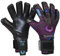 Renegade GK Limitierte Auflage Rogue Shock Wave Torwarthandschuhe Mit Pro Finger Schutz | 4mm Giga Grip | Violett & Blau Fußball Torwart Handschuhe (Größe 7, Jugend, Negative Cut, Level 4+)