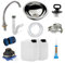 Express Water Kit Plus, Kit de Construction pour Évier Évier, Portable Autonome Transportable, avec Réservoir d'Eau, en Acier Inox, avec Commande à Pédale, avec Kit Eau Chaude, avec Accessoires