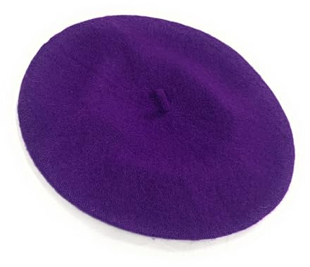 Ladies' French Style Wool Warm Woollen Plain Beret Beanie Hat Cap
