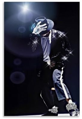 EVMILA Poster, Motiv: Michael Jackson, Billie Jean, dekoratives Gemälde, Leinwand, Wandposter und Kunstdruck, modernes Familienschlafzimmer, Dekoration, Poster, 20 x 30 cm