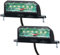 D-TECH 2 Stück Kennzeichenbeleuchtung led anhänger Wasserdicht,Kaltweiß Kennzeichenbeleuchtung Leuchte Anhänger 12V 24V, Nummernschildbeleuchtung Hinten LED Anhänger