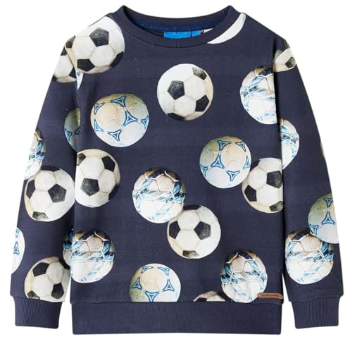 vidaXL Kinder Sweatshirt Langarmshirt Pullover Pulli Kinderpullover Shirt Marineblau