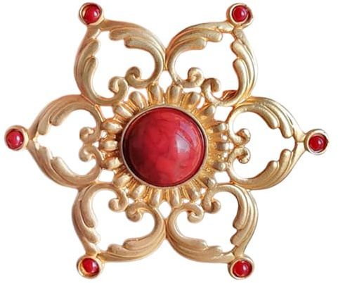 JKQBUX Versailles Series Broche élégante baroque pour femme homme fille rétro perle corsage épingle accessoire délicat