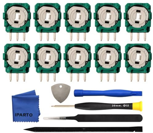 iParto Potentiometer-Ersatz für Sony PlayStation 5 PS5 Dualsense / PS4 DualShock Controller Trim Pot Widerstand Thumbstick Modul Sensor für ALPS Analog Joystick (10 Stück)