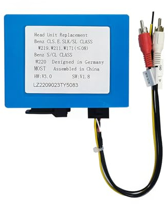 Vulaop MOST25-01 Boîte de décodeur en fibre optique pour Mercedes Benz ML/GL/R/CLS/E/SLK et pour autoradios Porsche 911 / Boxster / Cayenne