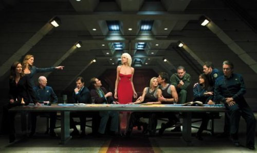 Battlestar Galactica Letztes Abendmahl BSG Poster, 28 x 43 cm, #a981