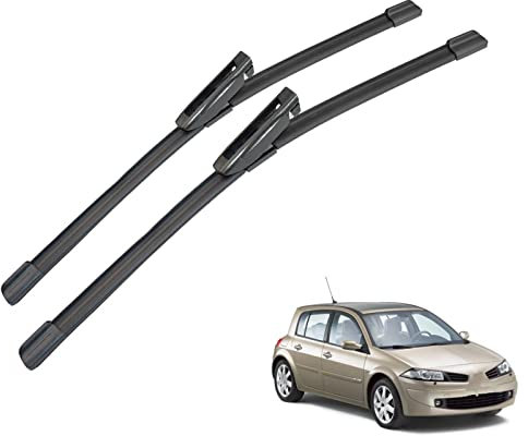 Escobillas de limpiaparabrisas Limpiaparabrisas Delanteros, para Renault Megane 2 MK2 2006-2008 Kit de escobillas de limpiaparabrisas