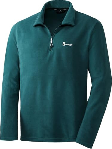 Reusch Fleeceshirt mit Zipper, leichtes-Longsleeve für Damen und Herren, Zip-Shirt aus ultraleichtem Stoff, warmes Funktionsshirt, ideal für Outdoor-Sport, Gr. XXL
