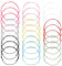 DICOSMETIC 90Pcs 9 Colors Braided Cord Bracelets 10-5/8 Inch Adjustable Bracelet Making Waxed Polyester Cord Bracelets Half Finished Bracelet Rope Bracelets Friendship Bracelet for Jewelry Making