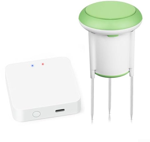 Zoegneer Kit de sensor de humedad y temperatura del suelo para Tuya Smart para sensor de temperatura y humedad del suelo ZigBee (B)