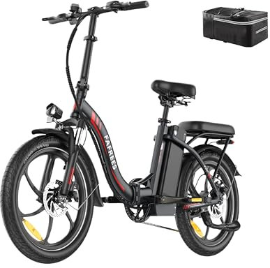 Fafrees F20+ 20 Zoll Faltrad E-Bike Fatbike (2025) - 36V 20AH Akku, 250W Motor, 140kg Traglast, 25km/h, E-MTB 20° - Unisex Elektrofahrrad für Damen & Herren (Rückentasche, Schwarz)