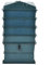 Eleganz Compostiera per vermi in HDPE, 4 scomparti, 42 x 42 x 60 cm, compostiera per la cura del giardino, durevole ed ecologico, ideale per piccoli giardini