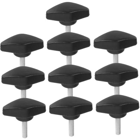 Gadpiparty 10pcs Stud Hand Knobs Quick Removal Thumb Screws Precision Machine Screw Assortment Kit for Clamp Knob Adjustments